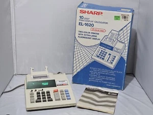 Sharp Calculator Of Rackmount EL-1620 With Original Box And Manual Tested Read D - Picture 1 of 8