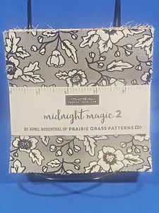 Moda Fabrics Midnight Magic 2 (42)  5" Squares Cotton, Prairie Grass Patterns - Picture 1 of 3