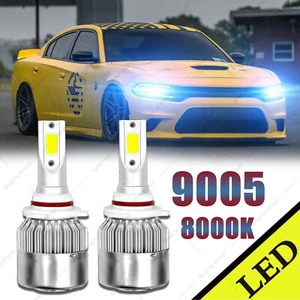 For DODGE Charger 2016 - 2018 2019 2pc 9005 LED Headlights High Beam Bulbs 8000K - Picture 1 of 11