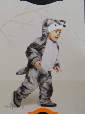 Hyde & Eek! Boutique Halloween Toddler Plush Wolf Jumpsuit Size 0-6 months NWT - Image 1 of 2