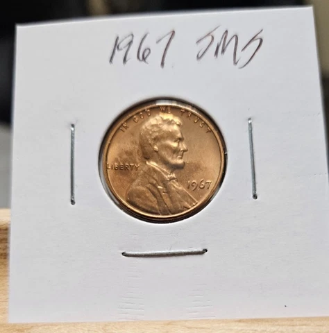 1967 PROOF LINCOLN MEMORIAL CENT PENNY SMS Cover