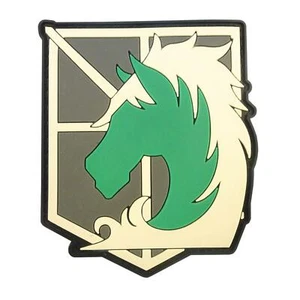 military police shingeki no kyojin attack on titan PVC 3D rubber hook patch - Picture 1 of 4