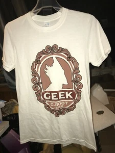 Guardians of the Galaxy GROOT G.Root Beer GEEK White 100% Cotton T-Shirt Men's S - Picture 1 of 9
