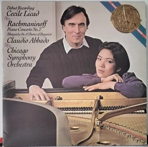 CBS MASTERWORKS IM 38672 US ED 1 RACHMANINOFF PIANO CONCERTO 2 LICARD ABBADO LP - Picture 1 of 4