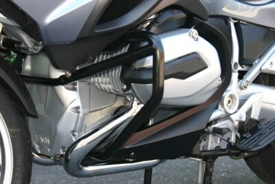 Protector de protección del motor Ilium Works NEGRO para BMW R1200RT WC 14+ refrigerado por líquido Foto 1 de 2