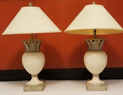 Pair Designer High-End “Fine Art Lamps “ Table Lamps Mediterranean Style  H 30” - Image 1 of 4