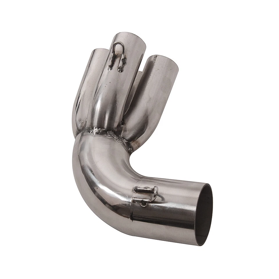 Adaptador de escape de acero inoxidable 90 grados para BMW K100 K75 Cafe Racer Scrambler Foto 1 de 4