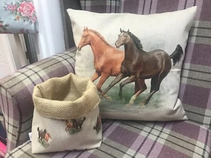 Handmade Horse Cushion With Pad - Picture 1 of 2