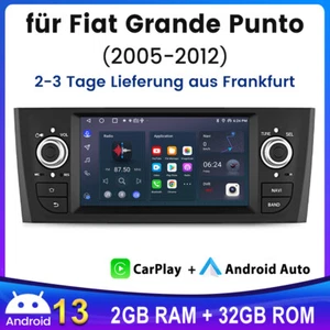 Android 13 Autoradio Carplay WIFI Für Fiat Grande Punto Linea 2005-2012 GPS Navi - Bild 1 von 12