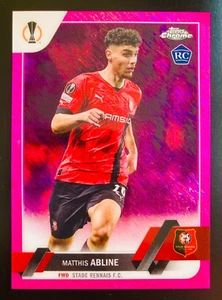 2022-23 Topps Chrome UCC #167 Mathis Abline Rennes Pink refractor rookie card RC - Picture 1 of 2