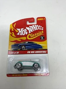 Hot Wheels Classics Green Aqua VW Bug Convertible #21/30 Series 2 - Picture 1 of 10