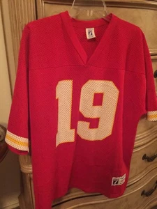 Vintage NFL Kansas City Chief #19 Joe Montana Größe Large (46-48) Logo 7 Trikot  - Bild 1 von 11