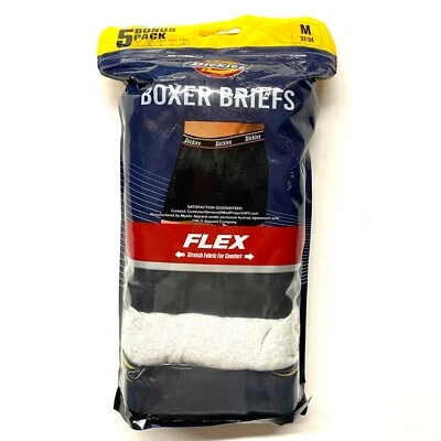 Paquete de 5 calzoncillos boxer Dickies de algodón contorno azul surtido para hombre - M (32-34) Foto 1 de 4