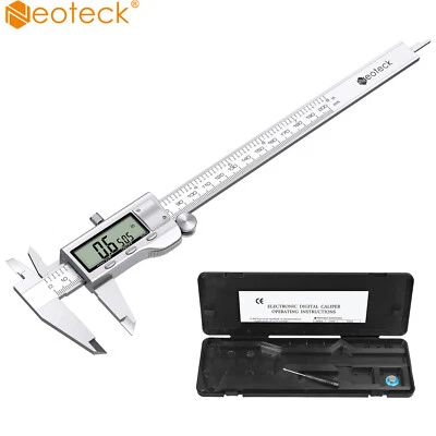 Neoteck Digitaler Messschieber Schieblehre 200mm LCD Edelstahl Messlehre Messen - Bild 1 von 4