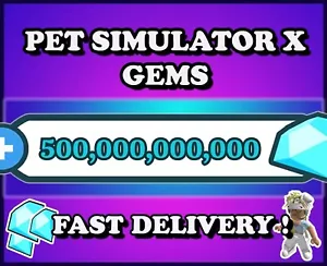 💎 500B Gemme / Diamanti 💎 - Pet Simulator X | PSX | Consegna Rapida - Foto 1 di 1
