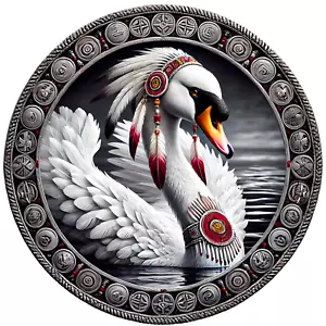Swan Totem Decal - Spirit Animal Decal - Native American Totem Decal - Picture 1 of 1