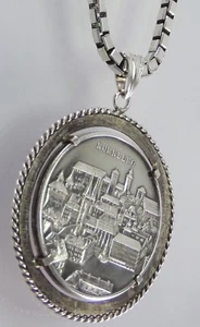 Kette mit Medaille Nürnberg Schmitt Sohn 1861 - 1961 Silber - Picture 1 of 5