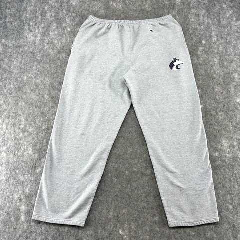 Washington Huskies Pants Mens 2XL XXL Gray UW Logo Jogger  Sweats Champions Cover