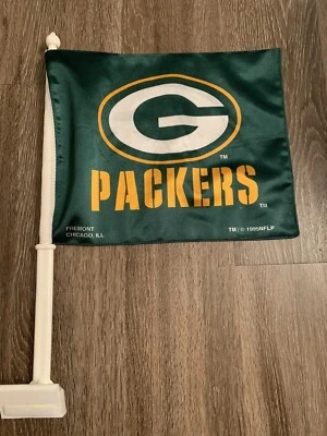 BANDERA DE COCHE Green Bay Packers vintage Foto 1 de 2
