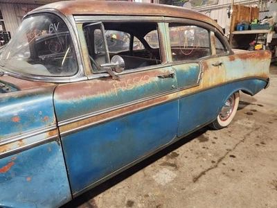 Left Front Door Manual 4 Door Sedan Fits 1956 CHEVROLET BEL AIR 1246641 - Image 1 of 4