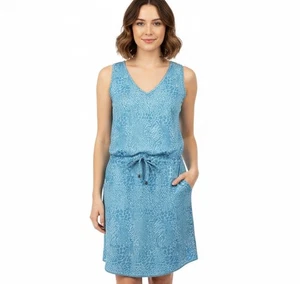 Kyodan Kleid Damen Gr. S Outdoor sportlich integrierte Shorts blau Animalprint - Bild 1 von 10