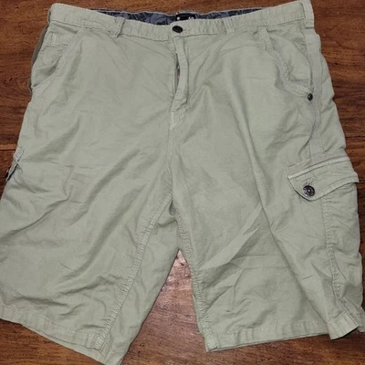 Buffalo David Bitton Mens 36 Green 7-Pocket Cargo Shorts Classic Fit Casual Wear - Image 1 of 4