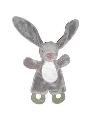 WIE NEU* ZD Trading Hase Has Häschen grau weiß Sterne Schmusetuch Schnuffeltuch - Bild 1 von 2