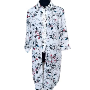 Anatomie Womens Small Floral Long Line Tunic Shirt - Picture 1 of 14
