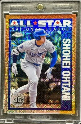 Shohei Ohtani RARE MOJO REFRACTOR INVESTMENT CARD TOPPS CHROME DODGERS  MVP MINT - Image 1 of 2