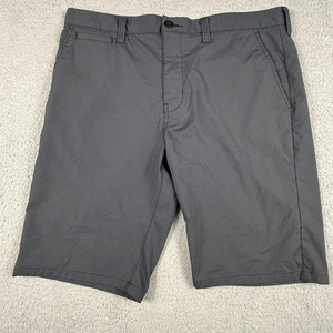 Nike Dri-Fit Golfshorts Herren 36 grau gestreift Performance Stretch vorne flach - Bild 1 von 14