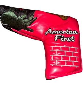 America First Trump Pepe Frog Vinyl Magnetic Putter Golf Club  Head Cover - Picture 1 of 4