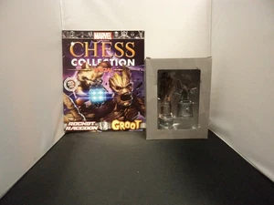 EAGLEMOSS Marvel Chess Collection  DOUBLE ISSUE 2 ROCKET & GROOT - Picture 1 of 1