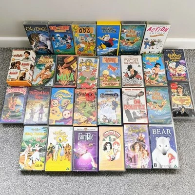 30x Children's VHS Bundle. Family Movies And Cartoons. Disney, Teletubbies Etc.  - Image 1 of 4