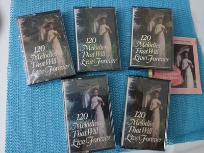 120 MELODIES THAT WILL LIVE FOREVER   5 CASSETTE TAPE SET   (PLEASE READ) ** - Image 1 of 3