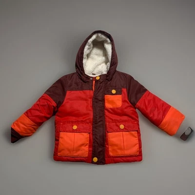 Cat & Jack Fur linedPuffer Coat Jacket Wind Block Feature, 3 Pocket, Size 3T - Image 1 of 4