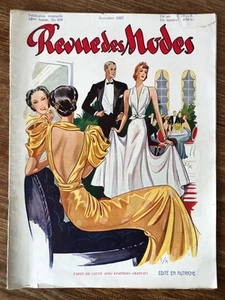 Genre Echo / La Mode Illustrée : REVUE DES MODES # 209 (Novembre 1937) - Picture 1 of 9