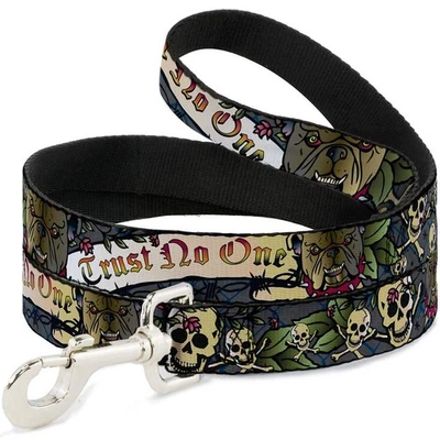 Pet Leash - Trust No One Gray - 6 Feet Long - 1.5" Wide - Image 1 of 4