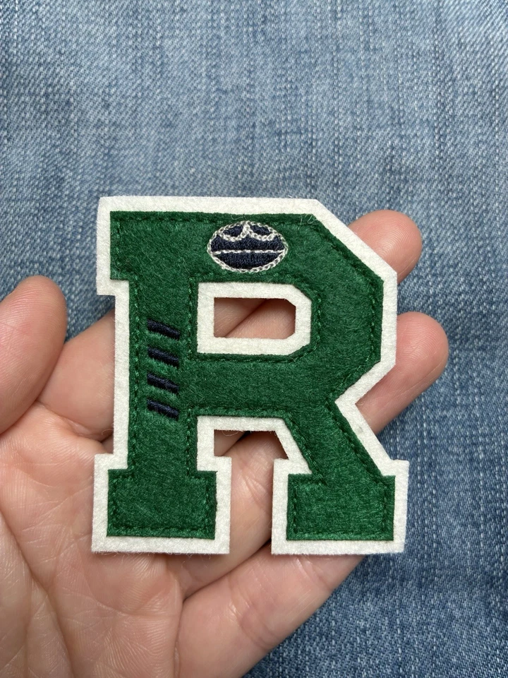 Sew-On Cloth Patch Letter R for Rugby - Image 1 of 3