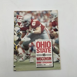 OHIO STATE vs. Wisconsin NCAA Football Program November 5, 1988 OSU Buckeyes - Picture 1 of 4