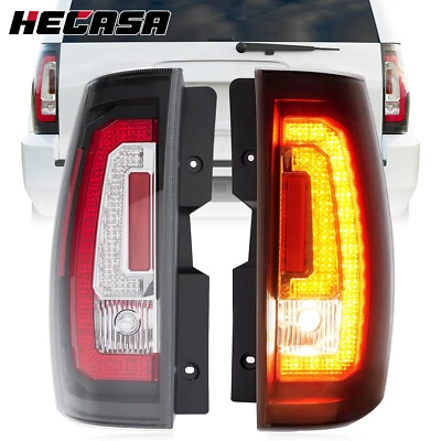 Luces traseras LED HECASA para Chevy Tahoe Suburban 2007-14 lámpara de señal transparente/negro Foto 1 de 4