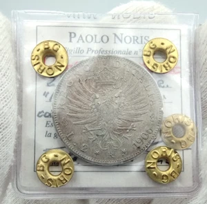 ITALIA Vittorio Emanuele III 2 Lire Aquila Sabauda 1906 - Periziata SPL - Imagen 1 de 6