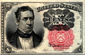 United States Fractional Banknote 10 Cents 1874 - 1876 Fr. 1266 - Picture 1 of 3