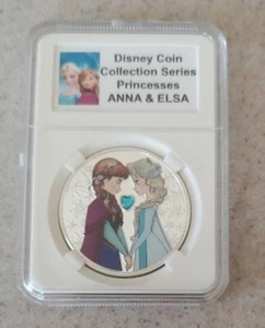 Moneda Medallón Colectivo Disney Corazón Joyas Princesas Frozen Anna Elsa LE150 - Imagen 1 de 4