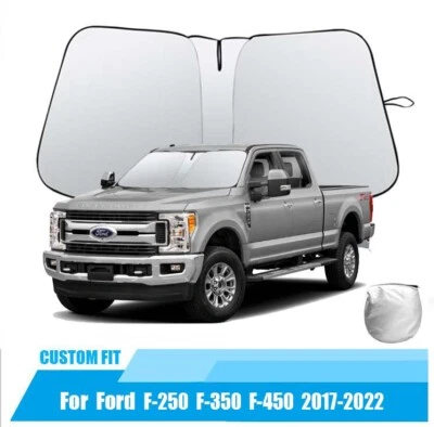 Compatível com 2017-2024 Ford F-250 F-350 para-brisa de carro protetor solar UV bloco protetor capa - Imagem 1 de 4