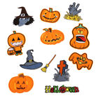  12 PCS Halloween Patches Sewing for Jackets Pumkin Embroidery