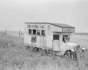 The Gospel Truck 1937 8x10 Reprint Of Old Photo - Picture 1 of 1