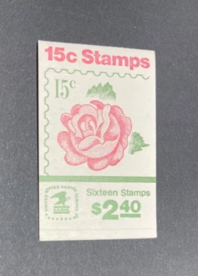 mystamps  US Booklet BK134, complete booklet, 1975, 16 each 15 cent stamps - Image 1 of 2