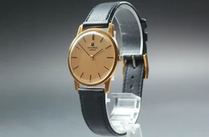 Vintage *Exc+5* UNIVERSAL GENEVE 542101 31mm Gold Hand Winding Men's Watch JAPAN - Picture 1 of 10