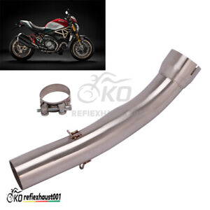 For Ducati Monster 821 1200 2020-2023 Exhaust Mid Link Pipe Middle Connect Tube