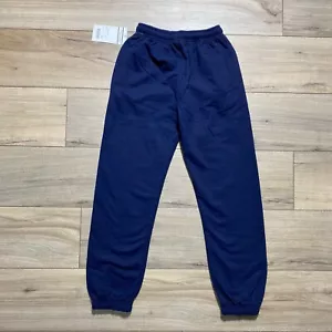 Flynn & O'Hara Uniforms Youth Gymwear Heavyweight Sweatpants Size YM Navy Blue - Picture 1 of 12